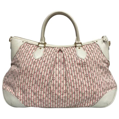 pink and white louis vuitton bag